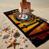 Pittsburgh Steelers Logo Microfiber Beach Towel, Lightweight And Quick-Dry, for Summer Travel, Beach Essential, Swimming Pool