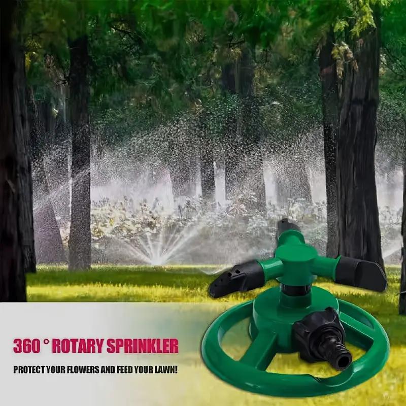 360-Degree Rotation Sprinkler Head, Manual Lawn Irrigation Sprinkler with Adjustable Spray Nozzles,  Garden Sprinkler for Efficient Plant Watering