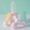 1set-Refillable Bottle 60ml Soft Silicone Lotion Container Squeeze Tube Empty Bottle Portable Travel Shampoo Bottle