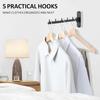 Swing Clothes Hanger Rack,Garment Racks Folding Clothes Bar Wall Mounted,180°Rotation Laundry Drying Rack 304 Stainless Steel Space Saving for Laundry