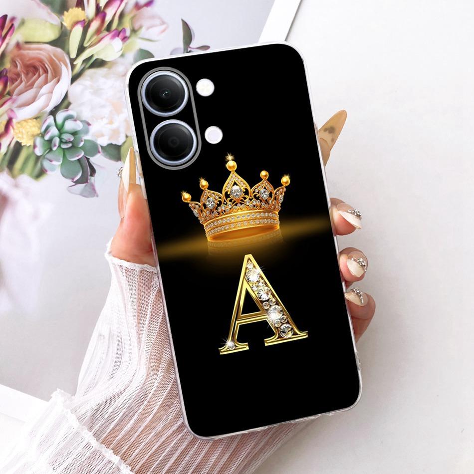 For Vivo Y05 Y11d 2026 Fashion Crown Letter Phone Case For Vivo Y11D Y05 4G Soft Silicone TPU Cases