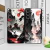 Ink Art Print Japanese Landscape Mountain Phone Case for OnePlus 13 12 13R 11 10 8T 9 Pro Nord CE2 CE3 ACE 2 ACE 3 5G Soft Cover