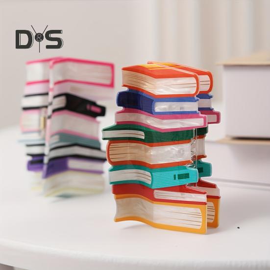 2 Pcs Book Hair Clips Book-inspired Women Funny Hair Accessories Back To School Hair Claw Clip Gift for Book Lovers