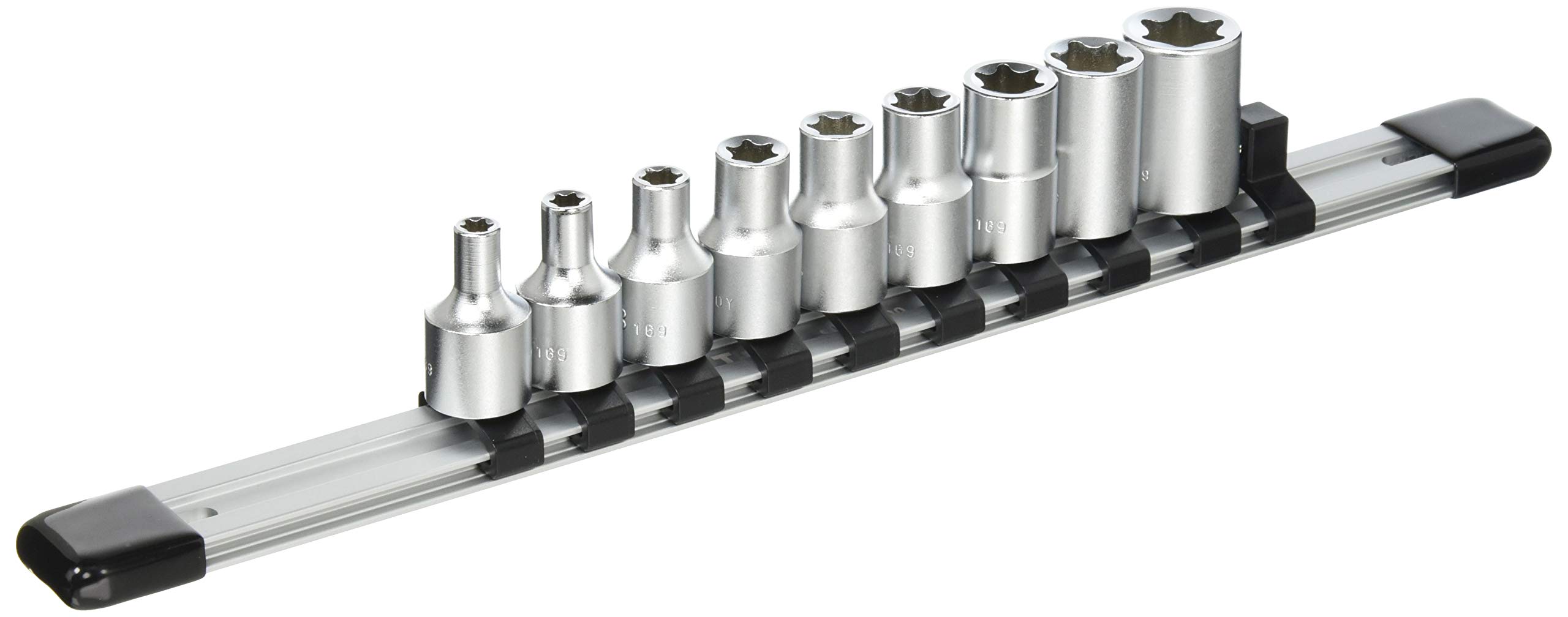 Набор головок Torx E-типа TONE HTXE309, 9,5 мм (3/8 ) Головки торцевые, набор из 9 штук.