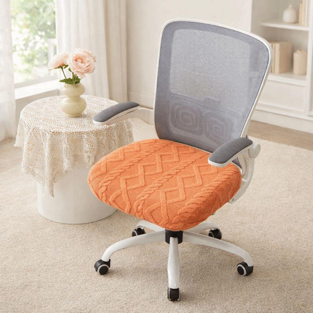 Thickened Elastic Jacquard Chair Covers Dust-proof Chair Seat Protector Computer Chair Seat  Hotel