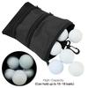 3-Layers Zipper Golf Bag Golf Tee Bag Pouch Bag Golf Balls Holder Bag Golf Balls Pouch Bag Golf Storage Handbag Pocket