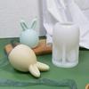 New Easter Egg Bunny Silicone Candle Mold 3D Faceless Rabbit Head Aroma Soap Plaster Resin Mould Candle Making Supplies Decor