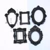 Assorted 15Pcs Resin Miniature Photo Frame with Intricate Floral Carvings Ideal for Artistic DIY Creation Home Decors
