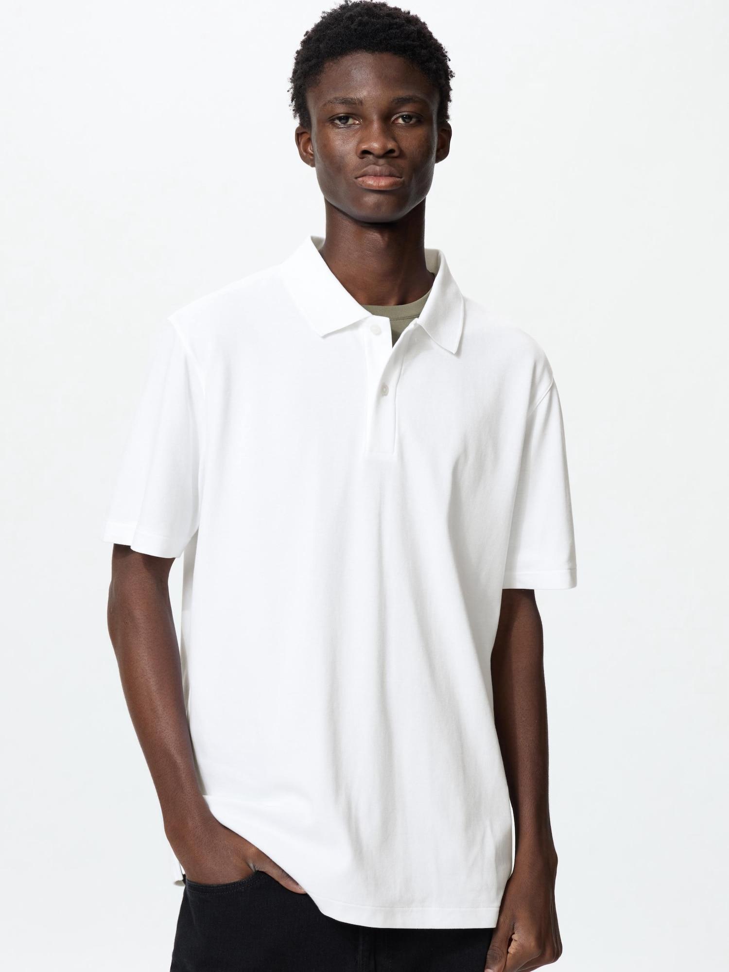 

Рубашка-поло Uniqlo Airism Cotton Pique 00 WHITE/UNISEX L