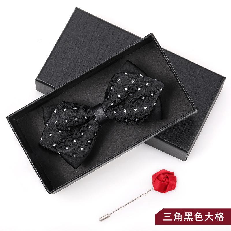 Bow Tie Men'S Wedding Groom Best Man Red Suit Shirt British Brothers Korean Bow Women'S Gift Box
