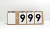 Countdown Made in W240 x Black Brown Calendar, 3-Digit, Desktop, Japan, Write-on, 1pc, H90mm, Ring,