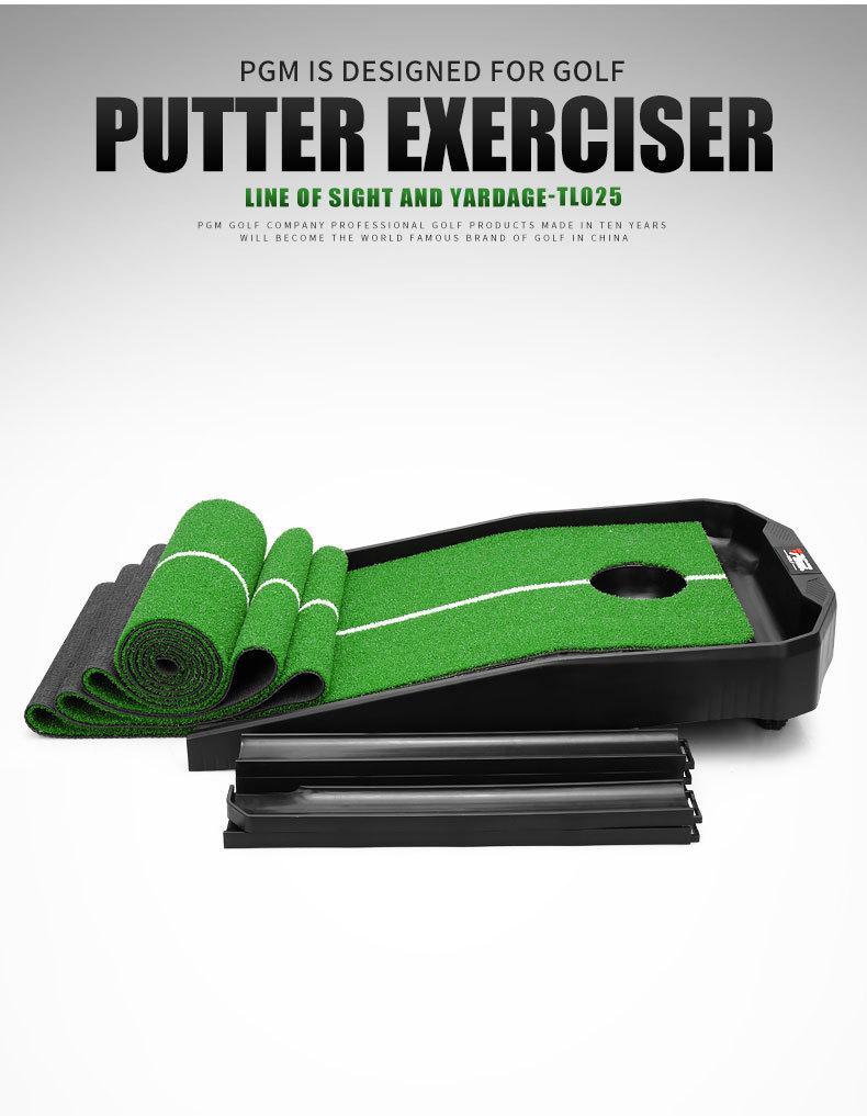 PGM Indoor Golf Putter Practice Mat with Adjustable Slope