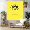 Borussia Dortmund Wanddekoration Wandteppich Kunst Für Haustier-Gedenken Geburtstag Hochzeitsparty Hintergrund Familiengeschenk