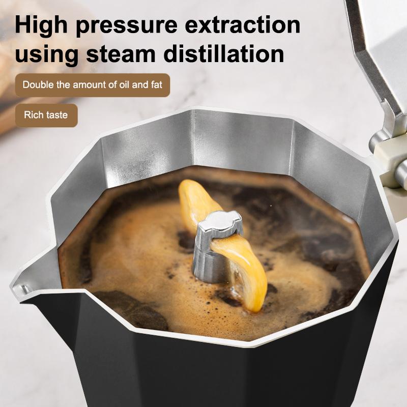 Alüminyum Espresso Ocak Üstü Moka Pot Express Kahve Makinesi Perkolatör İtalyan Klasik Mocha Kahve Makinesi