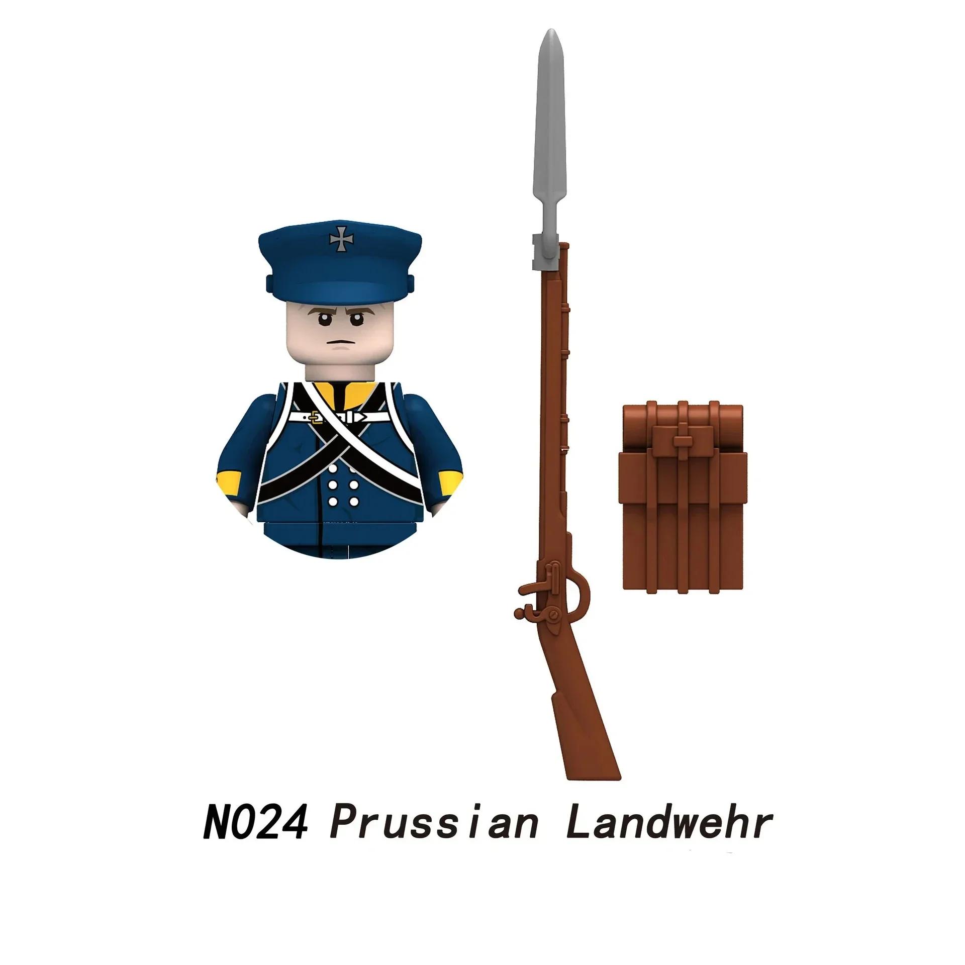 

1 шт./Наполеоновские войны военные солдаты строительные блоки фигурки WW2 французские британские винтовки фузилеров оружие игрушки для детей