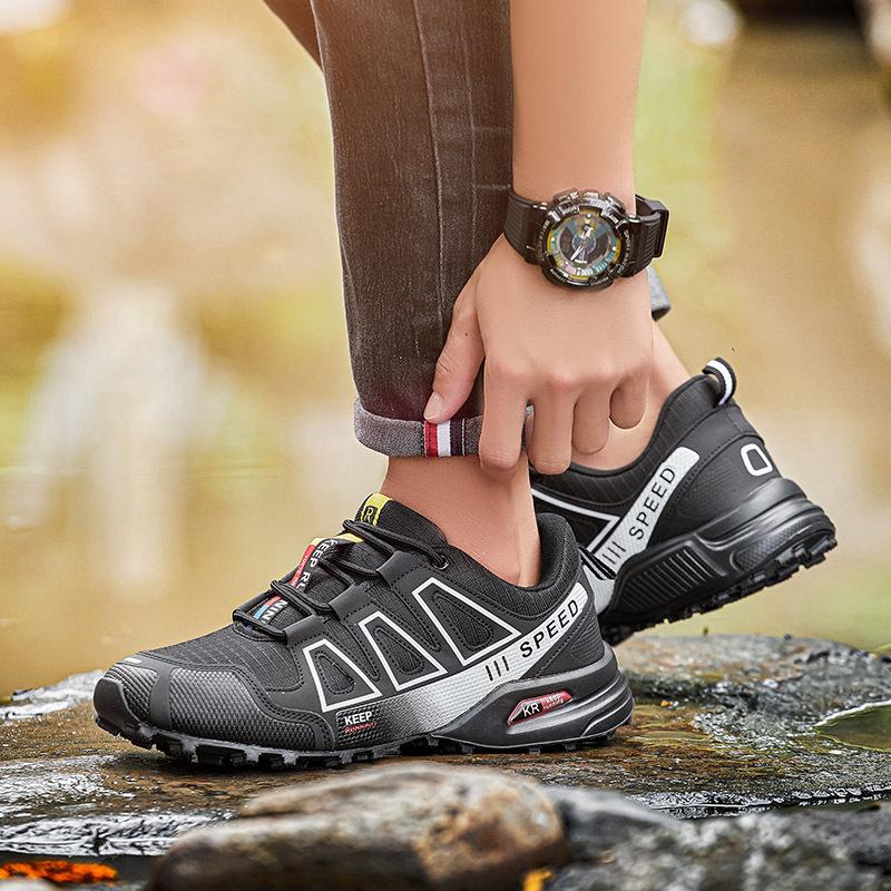 Herren Übergröße 47 Atmungsaktive Rutschfeste Wanderschuhe für Grenzüberschreitende Wanderungen, Radfahren, Reisen, Camping und Offroad-Abenteuer