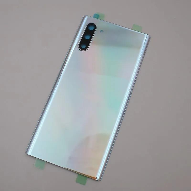 Back Battery Cover For Samsung Galaxy Note 10 Plus N975 N970F Glass Rear Door Housing Cover Replacement With Camera Lens Glue