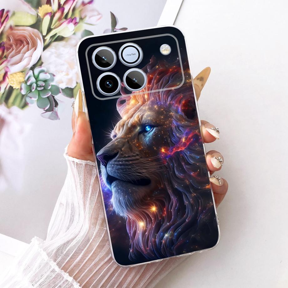Flower Cartoon Fashion Design Phone Case For Honor Win AAP-AN00 Funda Soft Liquid Silicone Shockproof Back Cover