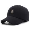 Large Cotton Peaked Cap Thickenedmen Cold-proof Peaked Cap Middle-aged and Elderly Woolen Heattech Back-sealed Ear Protection Cotton Cap