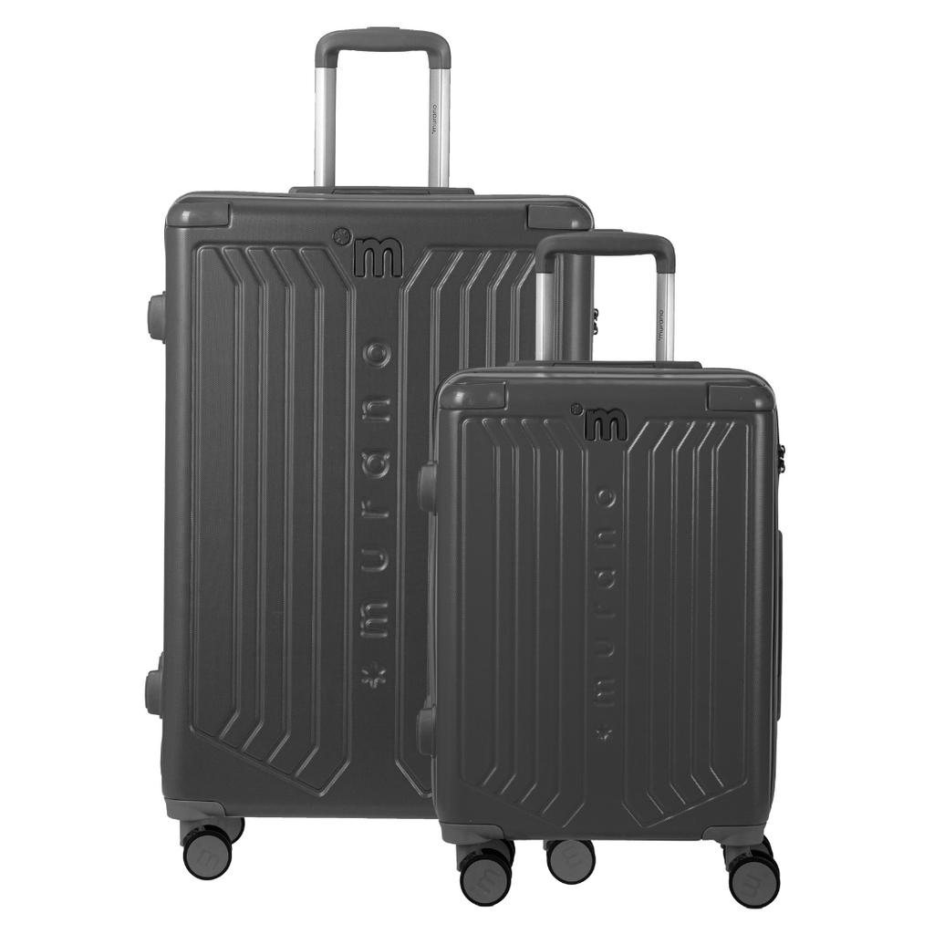 Set of 2 Rigid Suitcases (L-76cm) (S-56cm) MAD DARK GREY