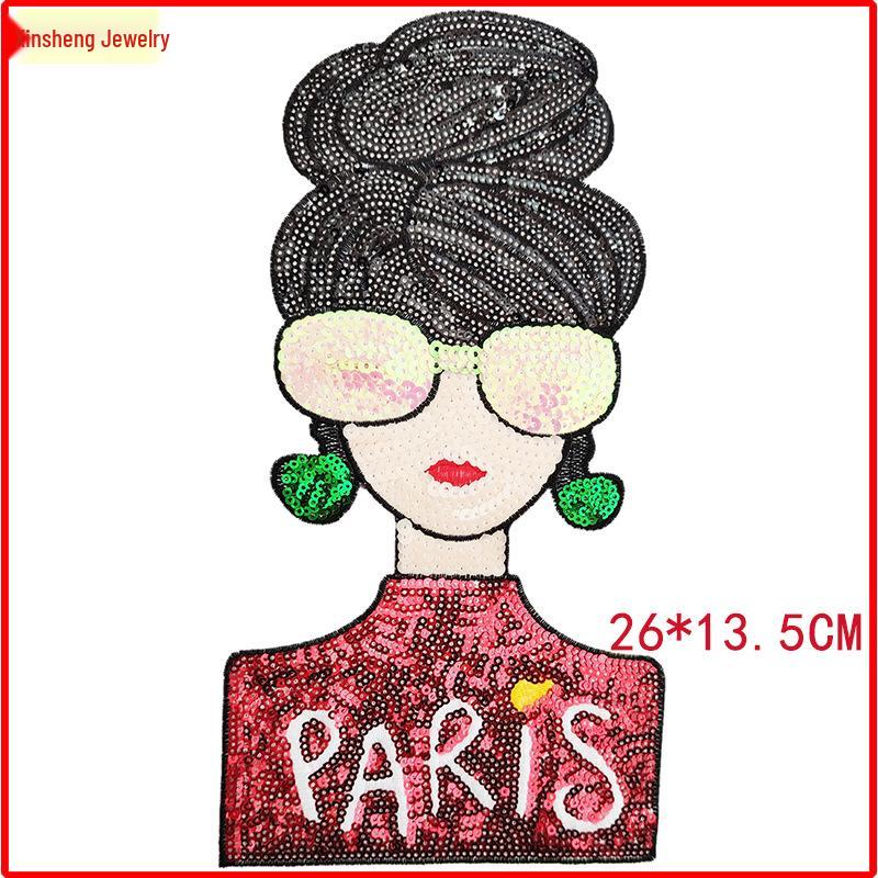 Mexican Figure Sequin and Towel Embroidered Fashion Accessories