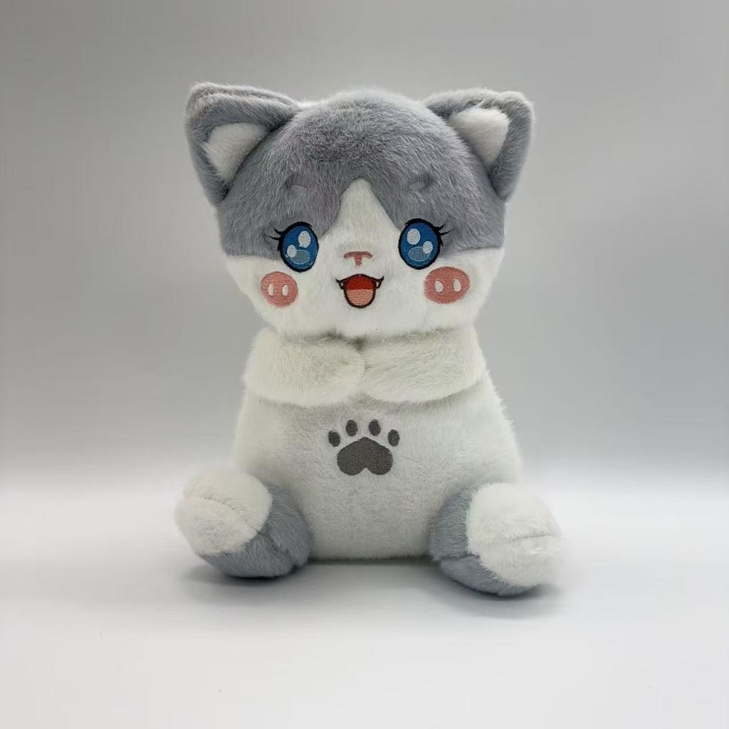 Soft Luminous Breathing Cat Plush Doll Cute Stuffed Animals Kawaii Plush Toy For Adult Home Decor Sleeping Companion Holiday