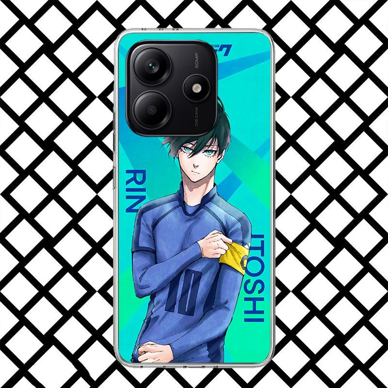 Heißes Anime Blue Lock Handyhülle für Xiaomi Redmi Note 15 14 14S 13 12 12S 11 Pro Plus 11E 11T 11S 10S 5G Weiche Hülle Fundas Redmi