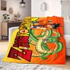 Dragon Ball Z Print Blanket Warm Comfortable Flannel Blanket Suitable for Bedrooms,Sofas, Beds,Chairs,Travel -QIAO19