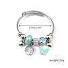 Stainless steel DIY silver opening adjustable bracelet women's personality simple bracelet jewelry new