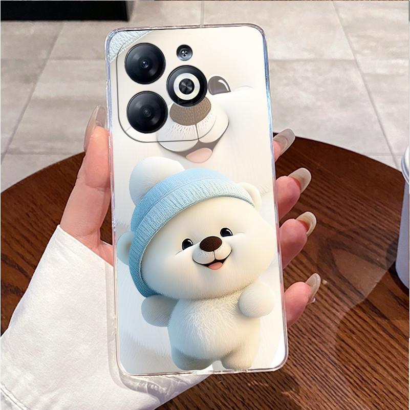 For Tecno Spark 20 KJ5 KJ5n 20C BG7n Back Cover for Tecno Spark 20C Case Clear Luxury Cute Love Rabbit Funny Silicone Phone Case