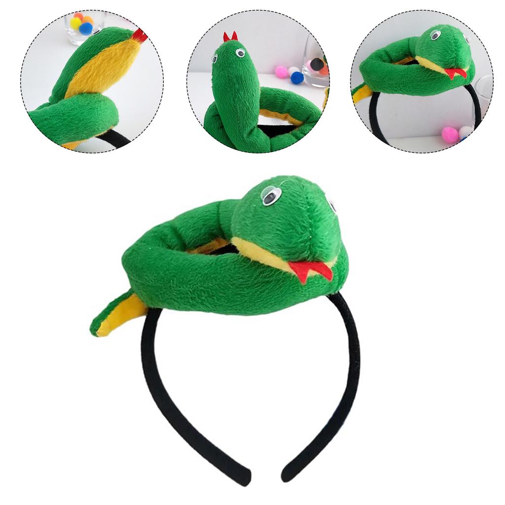 Hairbands Festive Photo Booth Props Cartoon Snakes Headbands Party Headpiece Fun Headbands for Music Festivals