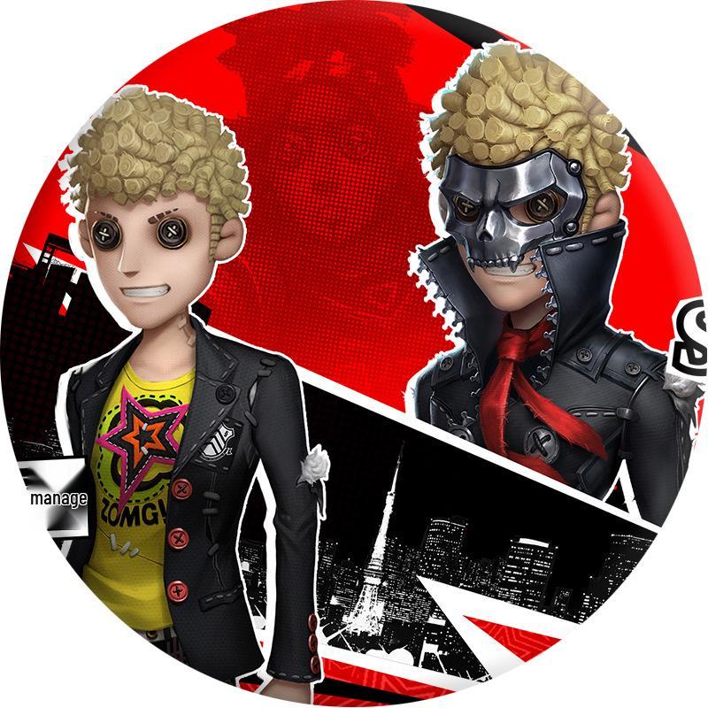 Identity V Anime Collaboration Keychain and Tinplate Badge Pendant Badge