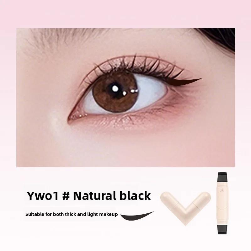 

Lazy Integrated Eyeliner Stamp Symmetric Precise Outline Seal Lasting Waterproof Liquid Eye Liner Pen Extended Eye Tail Makeup чорний