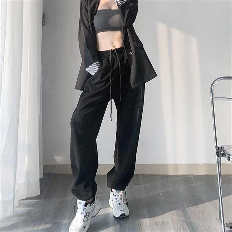 Women's High Waist Jogger Pants Loose Wide Leg Casual Sport Sweatpants For Spring Autumn