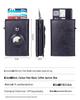 RFID Apple AirTag Tracker Protective Case with Crazy Horse Card Holder and Carbon Fiber Finish