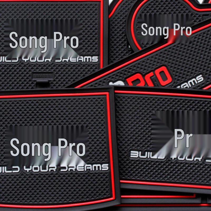 BYD Song Pro Interior Accessories: Door Slot Pad and Cup Holder for EV Storage and Decoration