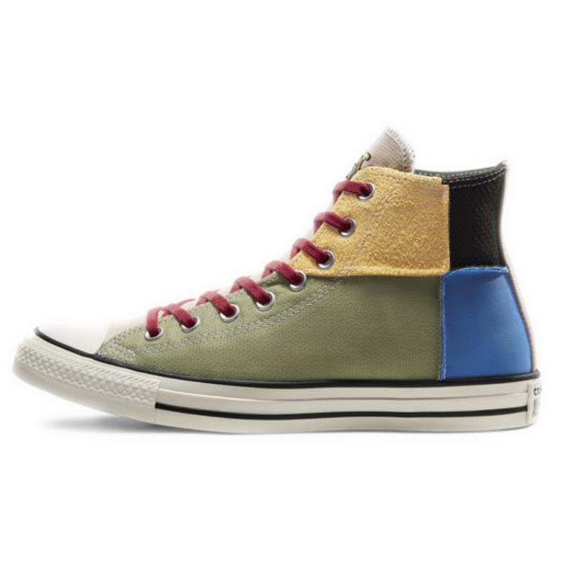 Converse Chuck Taylor All Star BHM Comfortable and Versatile High-Top Canvas Shoes Unisex Colour Blocking