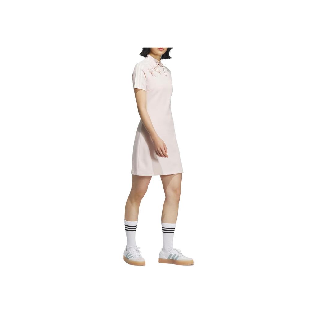adidas Originals Comfortable Fashion Versatile High-End Short Sleeve Dress Women Dresses Miracle-Quartz KB6410