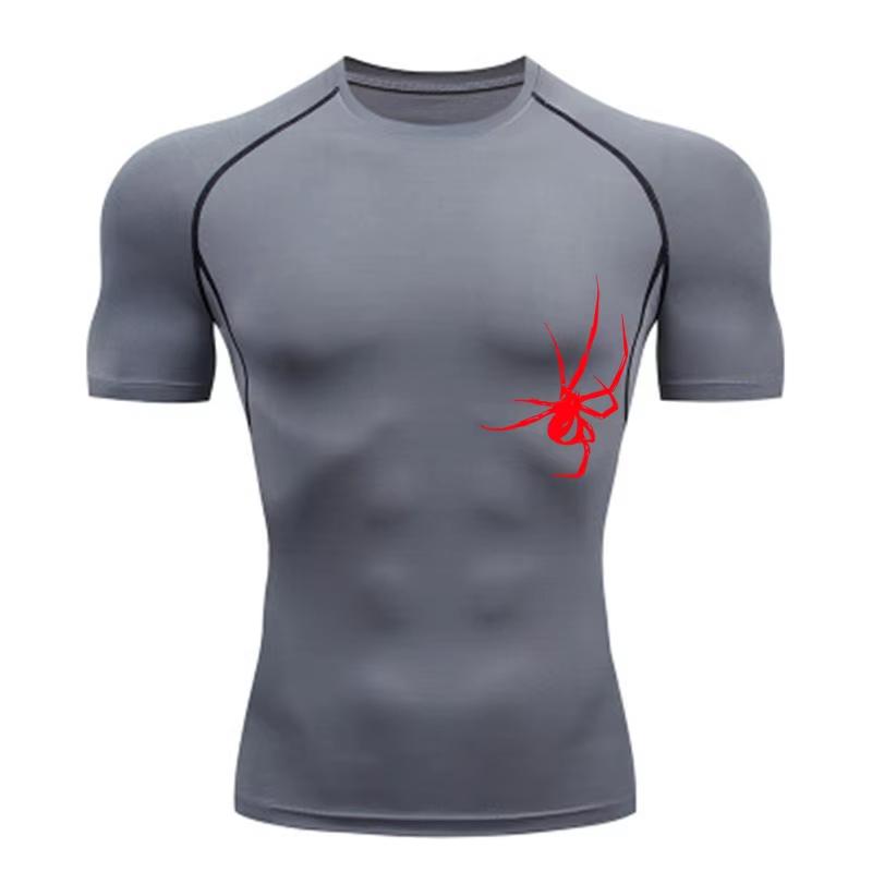 Men's T-shirt Men Running Sport T Shirt Men Compression Fitness Tops Tee Quick DryTight Training Gym Sport Running Shirts