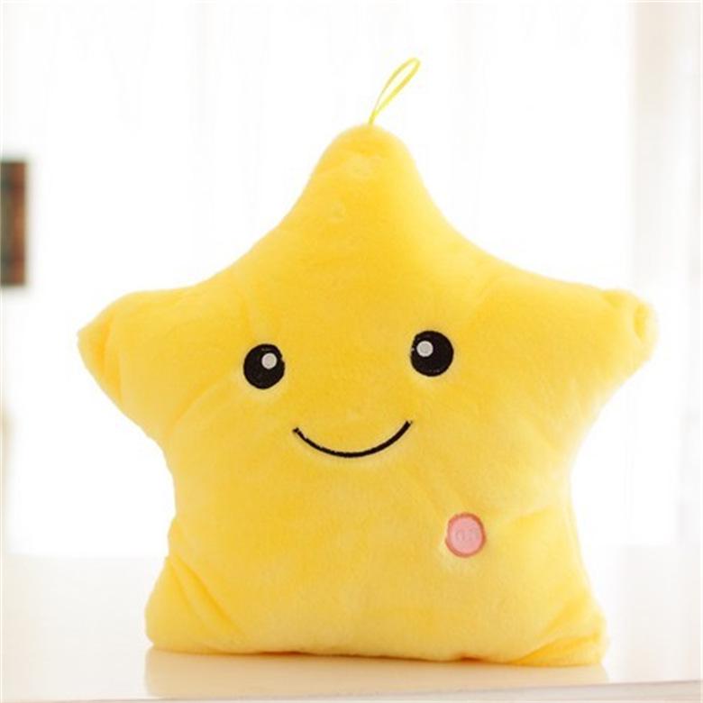 

Colorful Luminous Star & Heart Pillow - Cute Holiday Decoration & Gift Glow (no battery included)