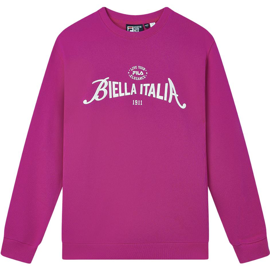

New FILA Sweatshirt Unisex True Rose Red F11U339206F-WI M