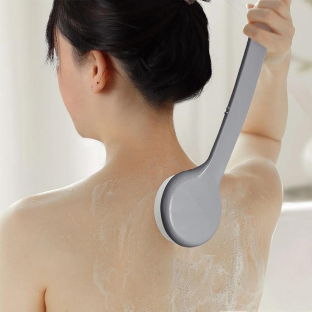 Long Handle Soft And Delicate Sponge Bath Brush Cleaning Skin Power Scrubber Body Exfoliating Scrubs Tool Bathroom Accessorie