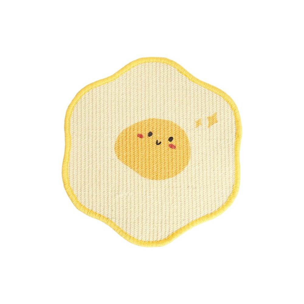 Wear-resistant Cat Scratcher Flower Shape Hanging Scratcher Mat Kitten Scratching Pad Indoor Cats Yellow