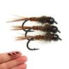 ICERIO Hare's Ear Pheasant Tail Nymph #14#16#18 Bead Head Sinking Wet Fly Artificial Fishing Lures For Trout Grayling Panfish