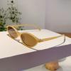 Vintage Oval Sunglasses Women  New Chic Candy Color Gradient Shades Trendy Fashion Brand Design Outdoor Sun Glasses