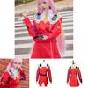 Vibrant Darling In The Franxx Zero Two Dress With Headwear For Cosplay Events