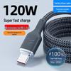 100W Type-C Braided Fast Charging Cable for Huawei Honor Android Phones