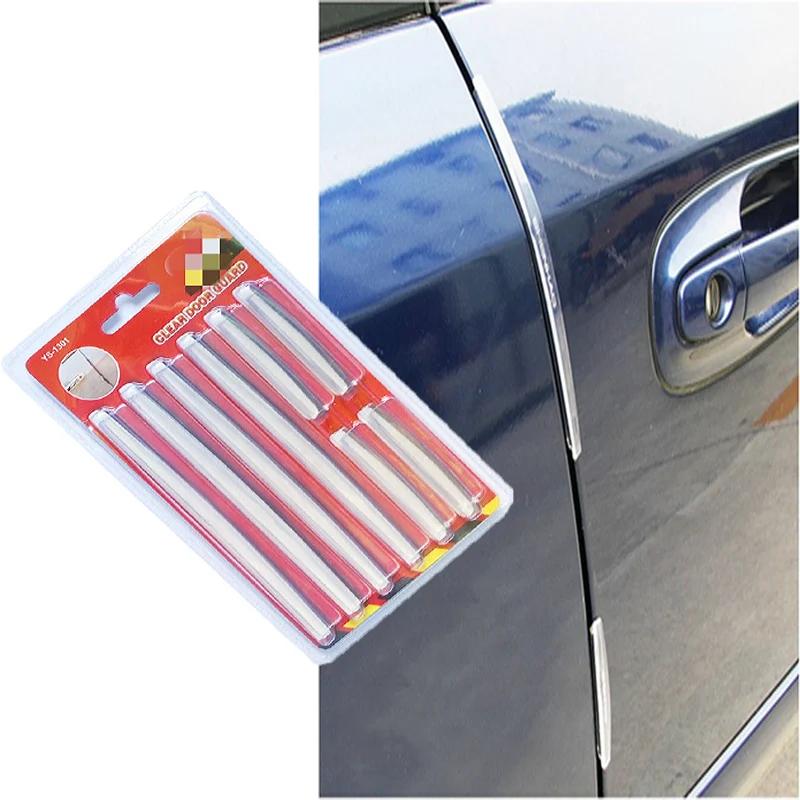 8PCS Universal Car Door Side Edge Protectors SUV Bumper Handle Scrape Guard Auto Vehicle Protection Stickers