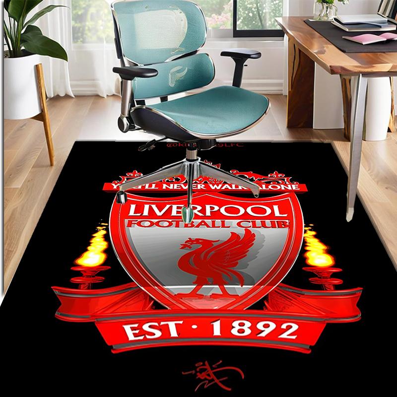 Liverpool F.C Pattern Rug, Indoor/Outdoor Mat, for Picnic, Gameroom, Bedroom, Office, Living Room, Home Decor Carpet, Birthday Gift
