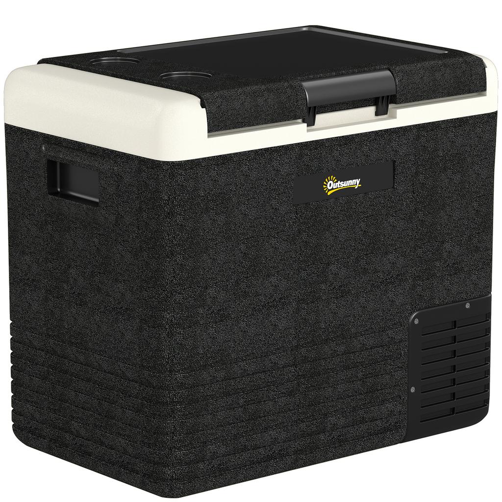 50L Portable Car Refrigerator - Grey and Black
